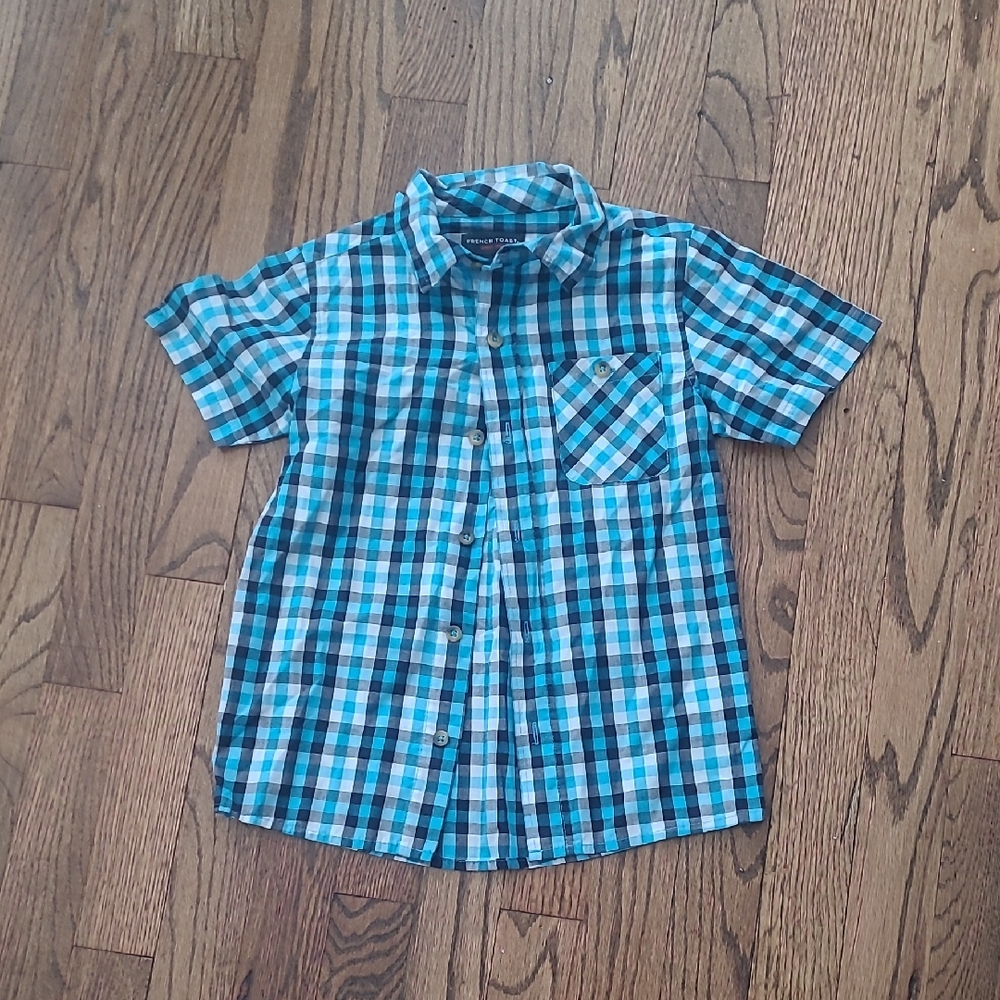 French Toast Blue Button Down Shirt